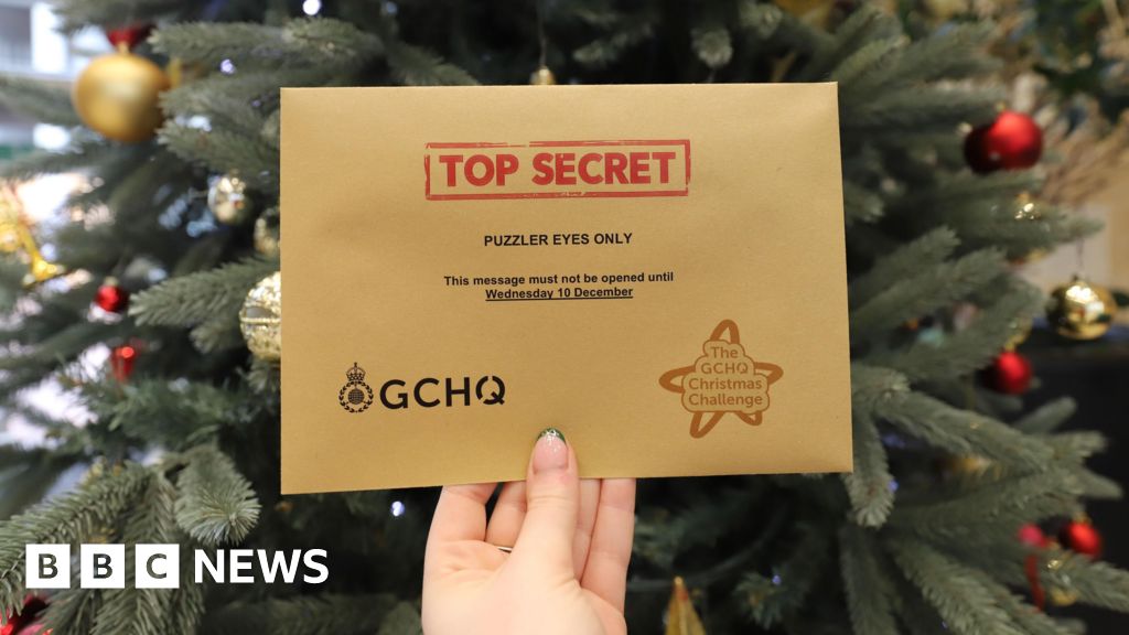 bbc.co.uk - Anna Lamche - GCHQ Christmas card 2025 sets annual festive challenge - BBC News