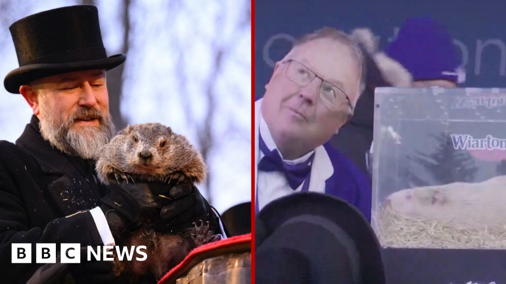 Watch: US and Canada at loggerheads after groundhogs disagree on weather forecast