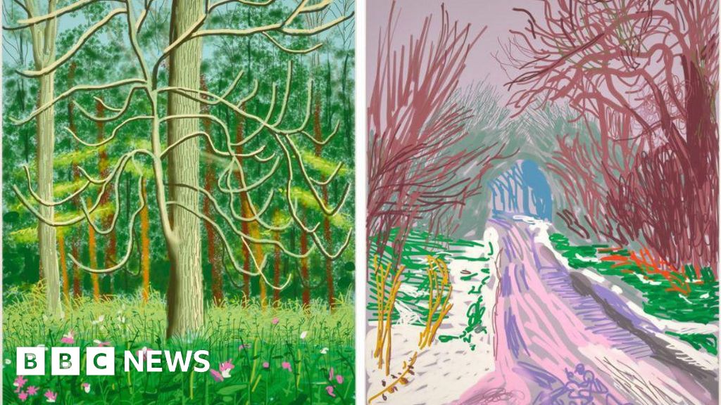 David Hockney's iPad drawings sell for millions