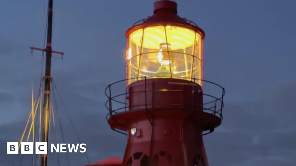 Watch as flaming beacons lit to mark VE Day