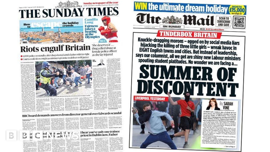 London Riots Newspaper Headlines London Riots Newspaper Headlines