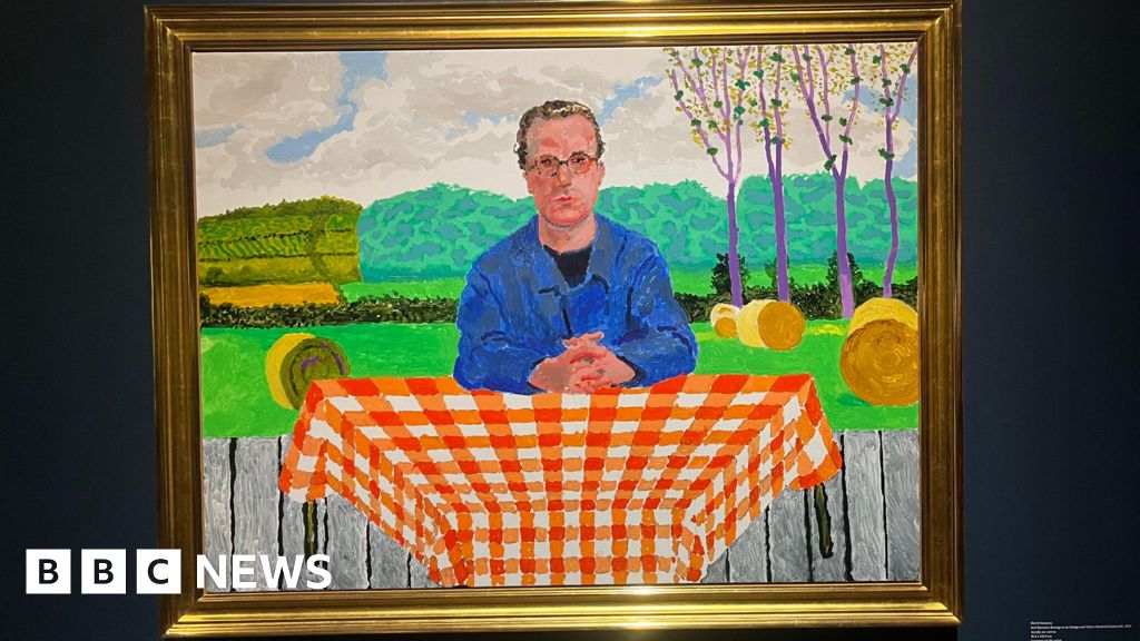 'Pinch me moment' for optometrist painted by Hockney