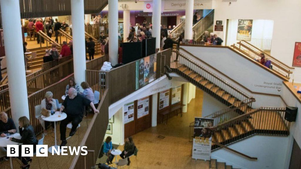 Raac-hit Northampton theatres foyer reopens for new season - BBC News