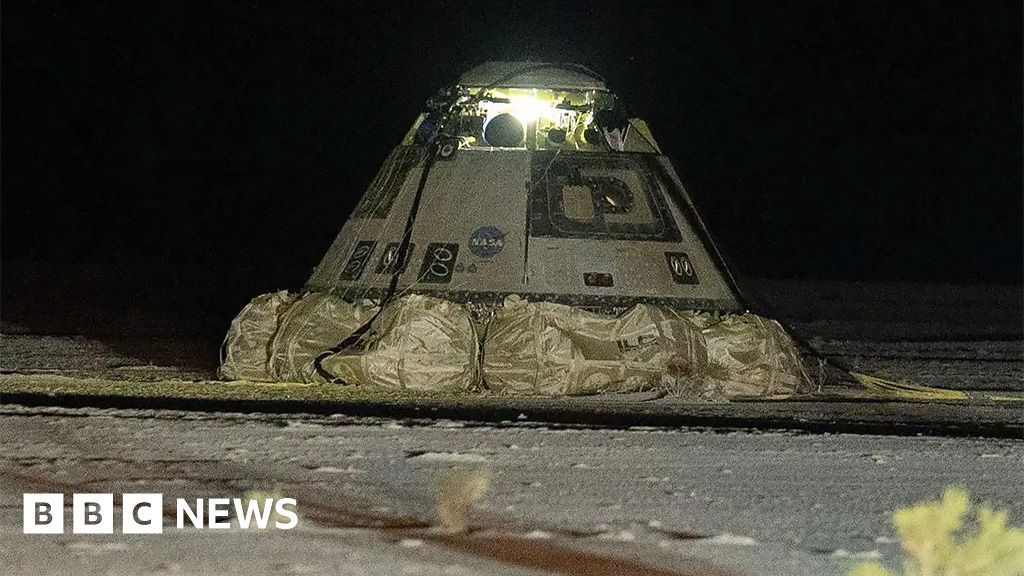 Boeing Starliner returns to Earth, but without astronauts