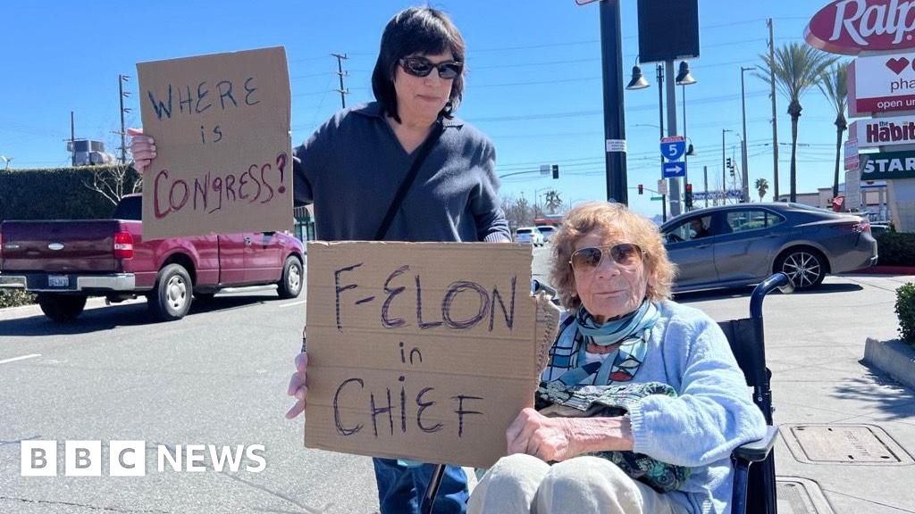 Elon Musk's Tesla facilities in the US face 'Takedown' protests - BBC.com