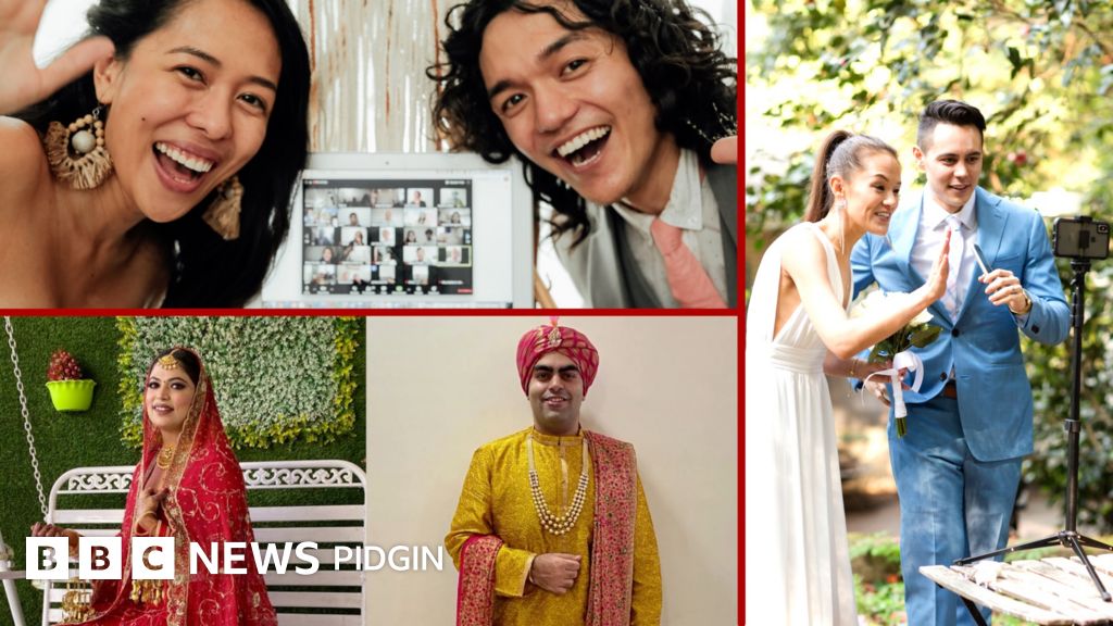 Coronavirus lockdown Di couples wey dey do wedding ontop Zoom BBC