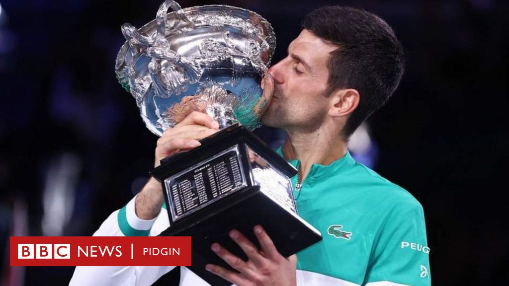 Novak Djokovic Win Ninth Australian Open Beat Daniil Medvedev In Straight Set Bbc News Pidgin