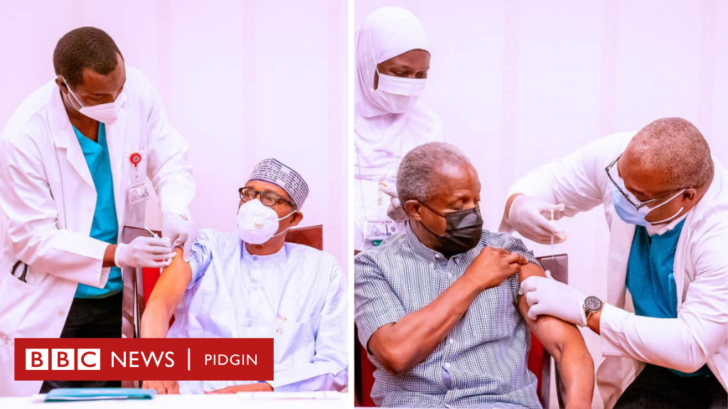 Covid-19 Nigeria update: President Buhari, Osinbajo takes Oxford-AstraZeneca live TV vaccine