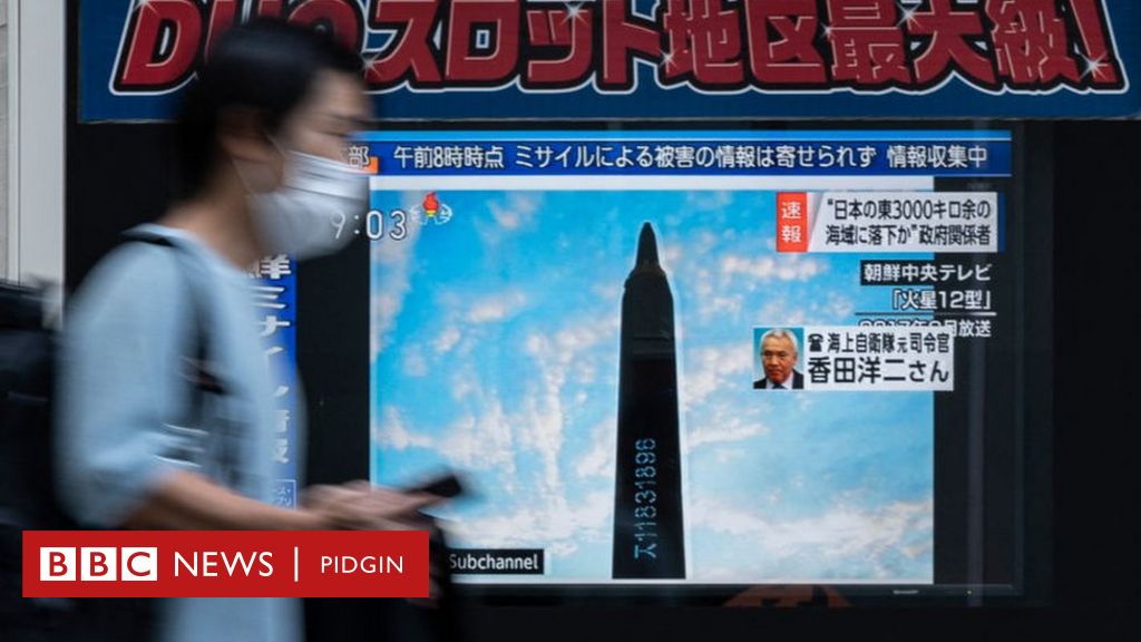 North Korea Fire Ballistic Missile Over Japan Bbc News Pidgin 