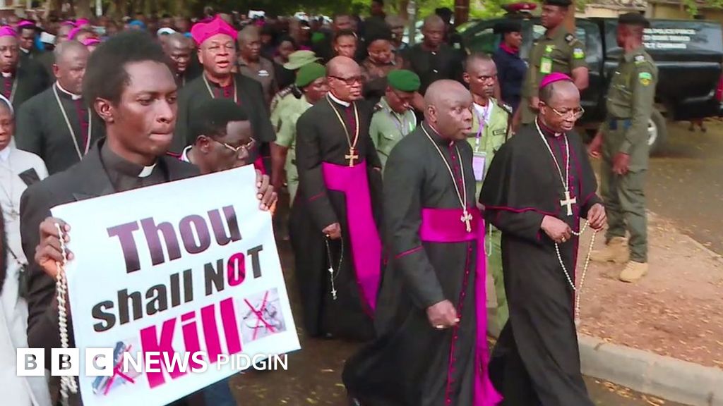 Nigeria Insecurity Why Catholics protest for Abuja BBC News Pidgin
