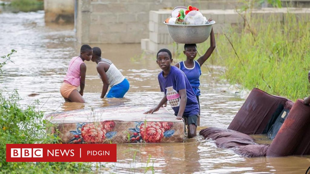 Ghana flood: Flood displace over 4000 residents for Ghana - BBC News Pidgin