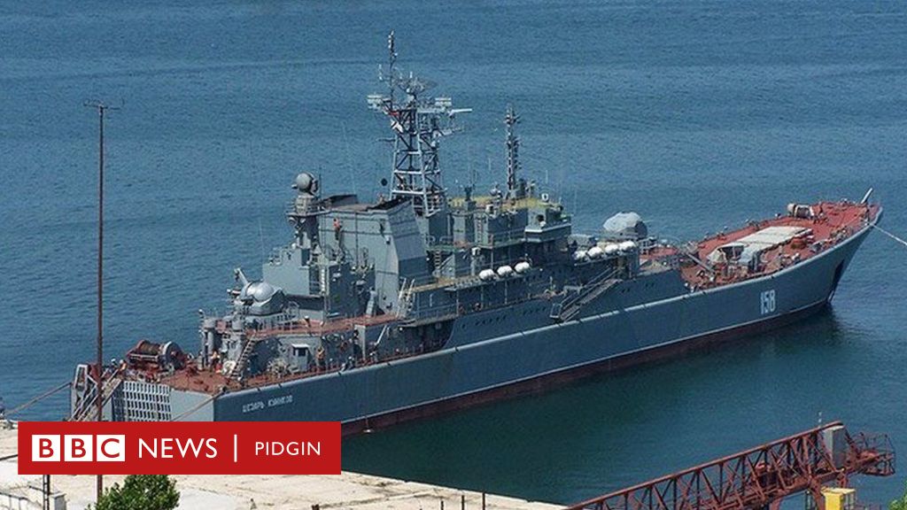 Caesar Kunikov ship: Ukraine release video to show how dem sink Russian landing ship off di coast of Crimea