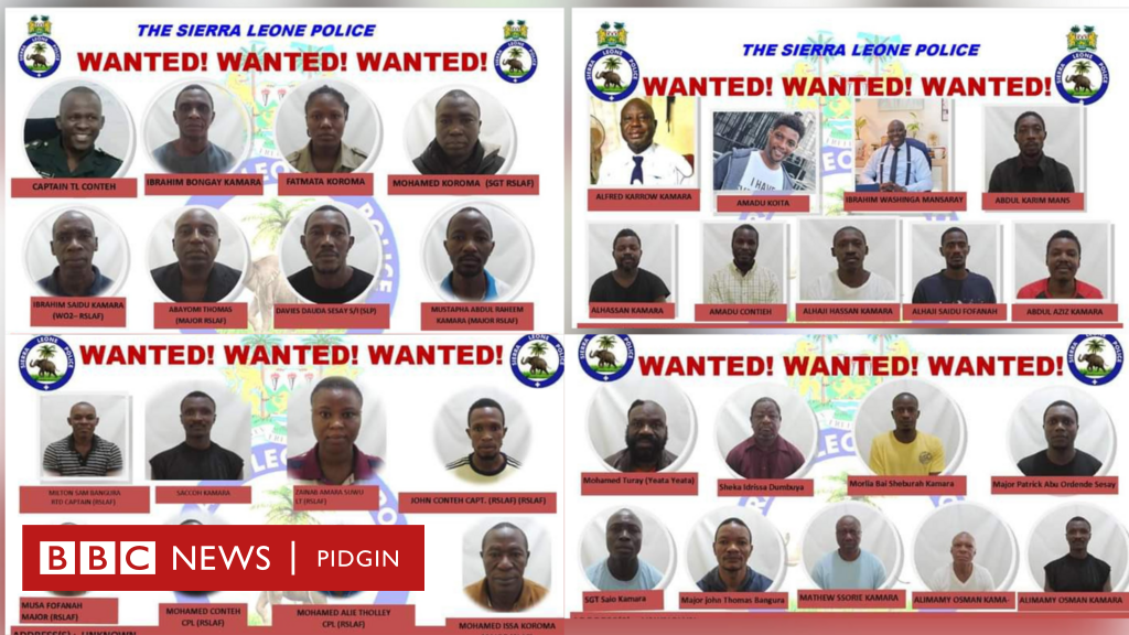 Sierra Leone declare 34 pipo wanted in connection wit 'attempted coup - BBC News Pidgin