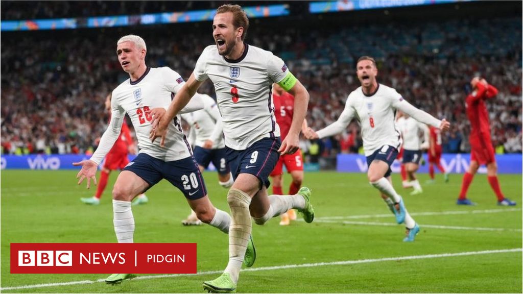 England Vs Denmark Harry Kane Goal Knock Out Christian Eriksen Side To Take Di Three Lions To Euro 2020 Finals Bbc News Pidgin