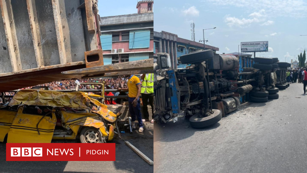 Ojuelegba accident: Family of four follow die for di truck accident