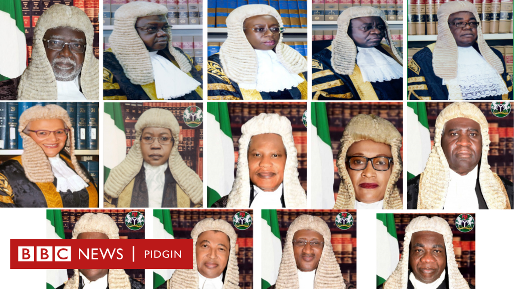 List Of Supreme Court Judges In Nigeria And Chief Justice Bbc News Pidgin