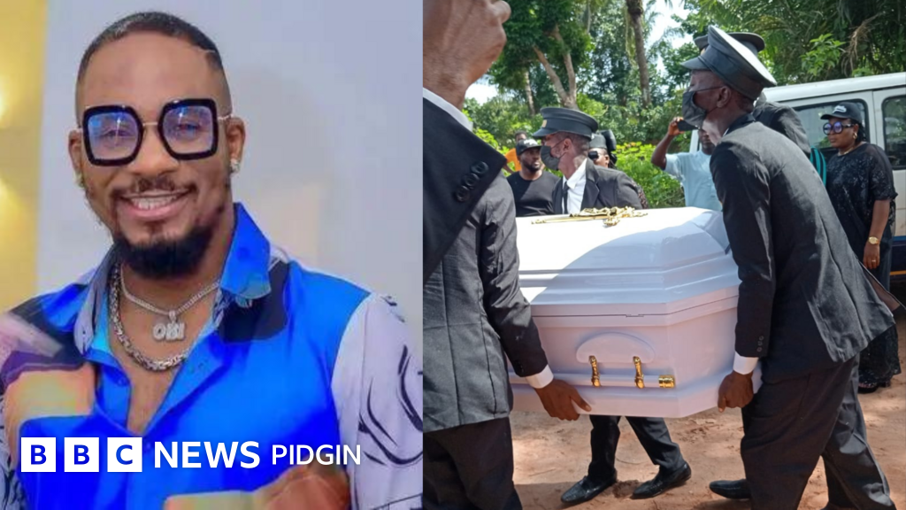 Junior Pope Burial: Nollywood actor Jnr Pope funeral live as family and friends bury actor wey die for boat accident - BBC News Pidgin