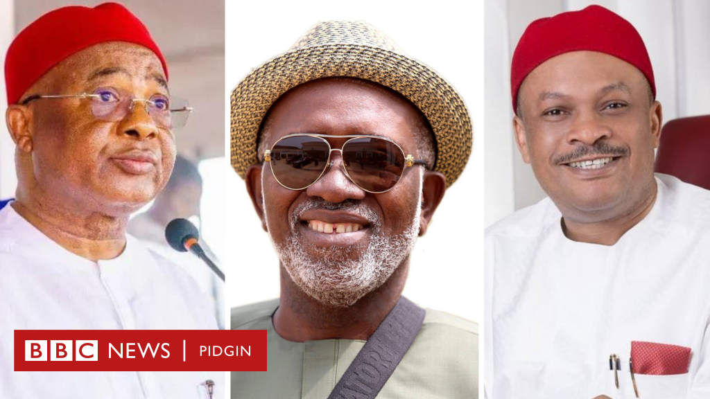 Imo state governorship election 2023 Hope Uzodimma, Sam Anyanwu, Athan Achonu dey battle for