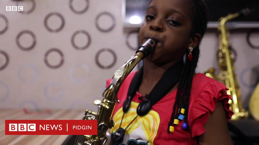 Temilayo Abodunrin Pipo Say I Dey Heal Dem Wit My Saxophone Nine Year Old Girl Bbc News 