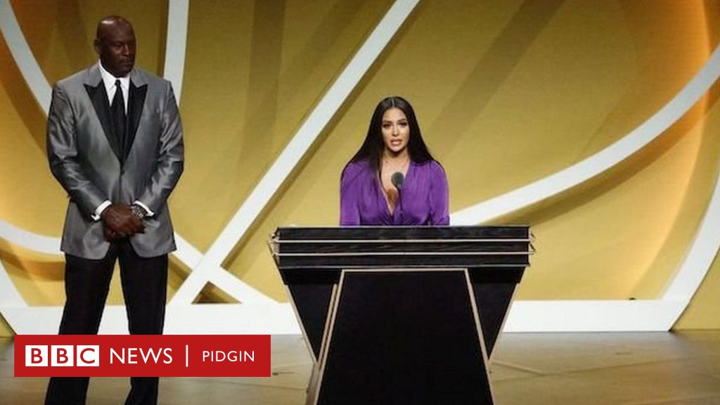 Kobe Bryant Hall Fame: Michael Jordan speech Kobe, Vanessa Bryant hall of fame address - BBC News Pidgin