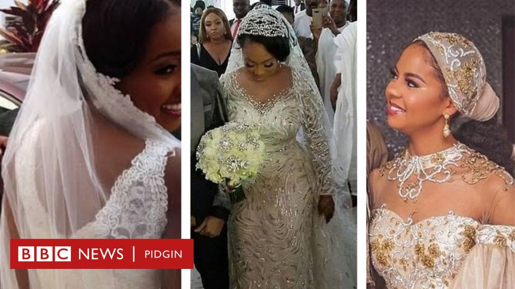 Fatima Nuhu Ribadu wedding dress, Adama Indimi and oda VIP's wey cause tok  with dia bridal gown - BBC News Pidgin