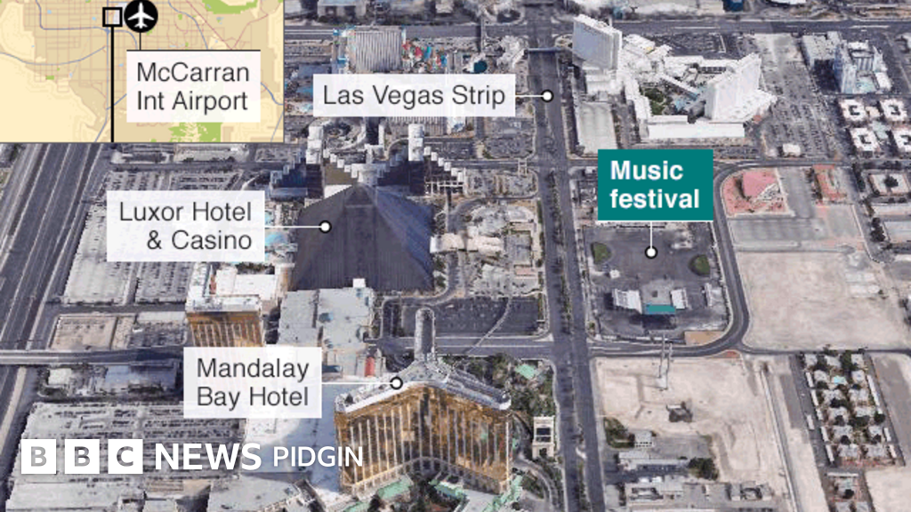 Las Vegas shooting: 50 people don die, 200 people dey injured - BBC