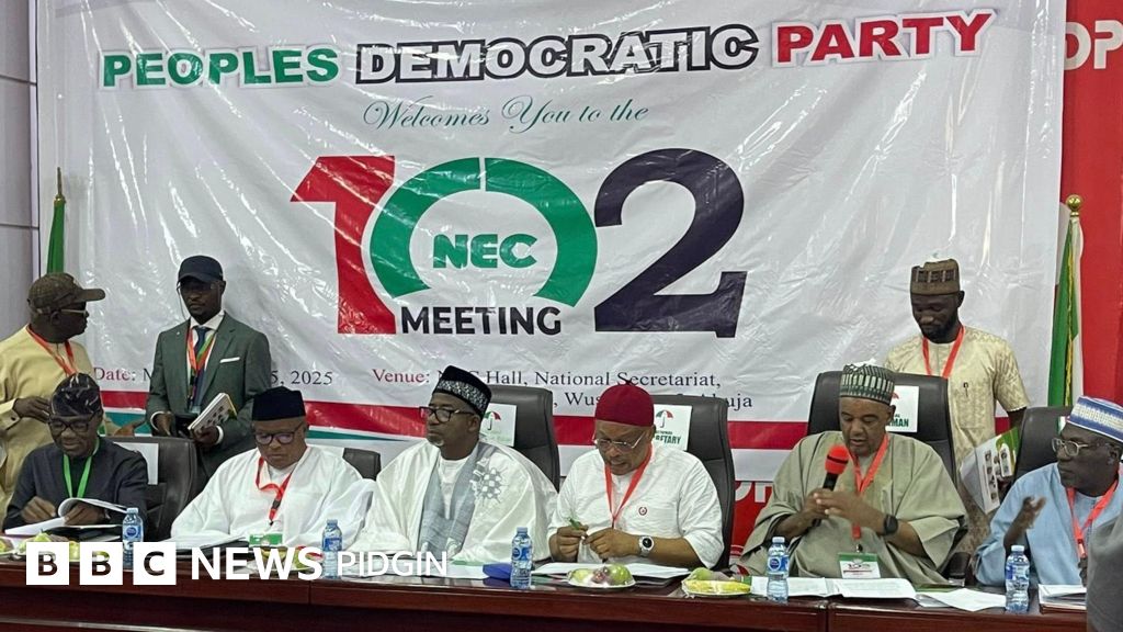 PDP 2027 presidential candidate: PDP zone party presidency ticket to south, confirm Damagun as national chairman - BBC News Pidgin
