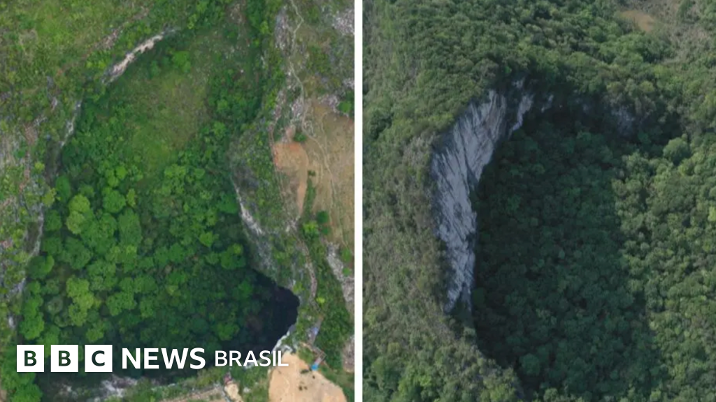 Os buracos gigantes que escondem tesouros na China e estão ameaçados por invasão de turistas