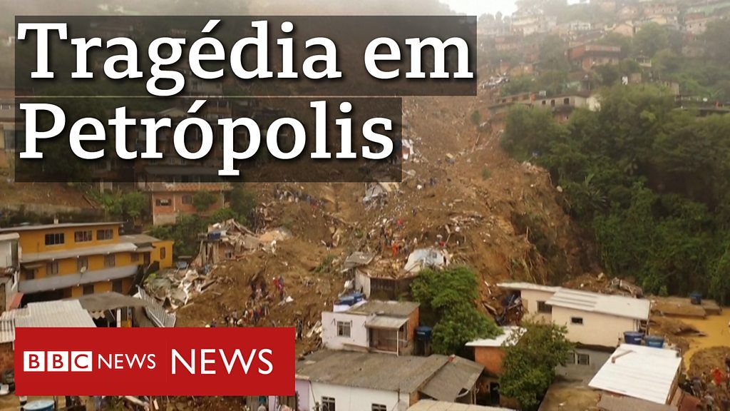 Tragédia em Petrópolis: os deslizamentos de terra vistos de cima - BBC News  Brasil