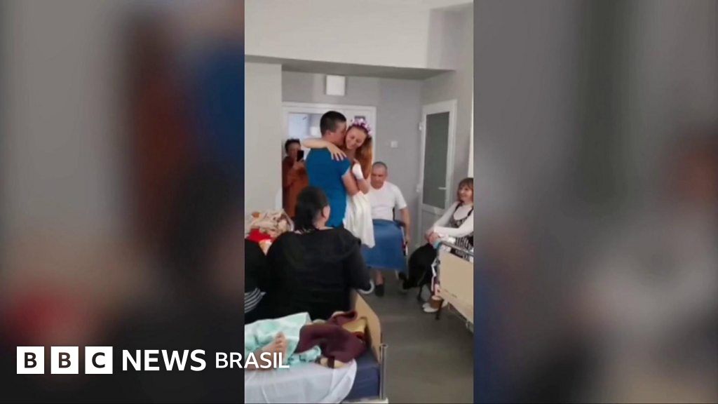 ‘Preciso continuar vivendo’: o casamento da enfermeira que perdeu as pernas na Ucrânia