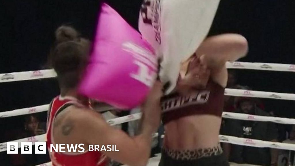 Brasileira é campeã em 1º campeonato profissional de guerra de travesseiros