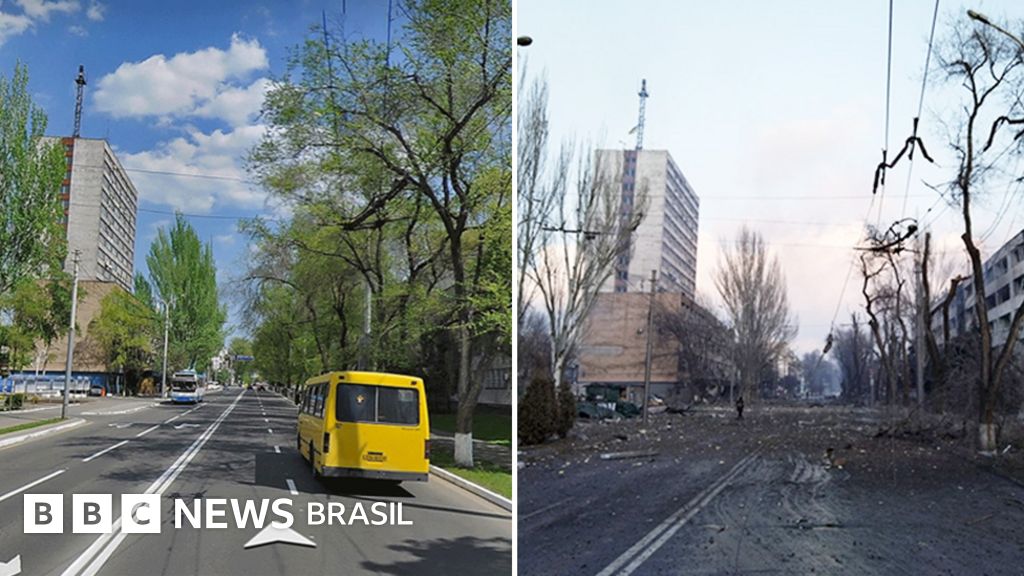 Guerra na Ucrânia: as imagens que revelam escala da destruição em Mariupol