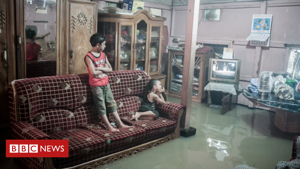 As dramáticas fotos de cidade devastada pelo aumento do nível do mar - BBC News Brasil