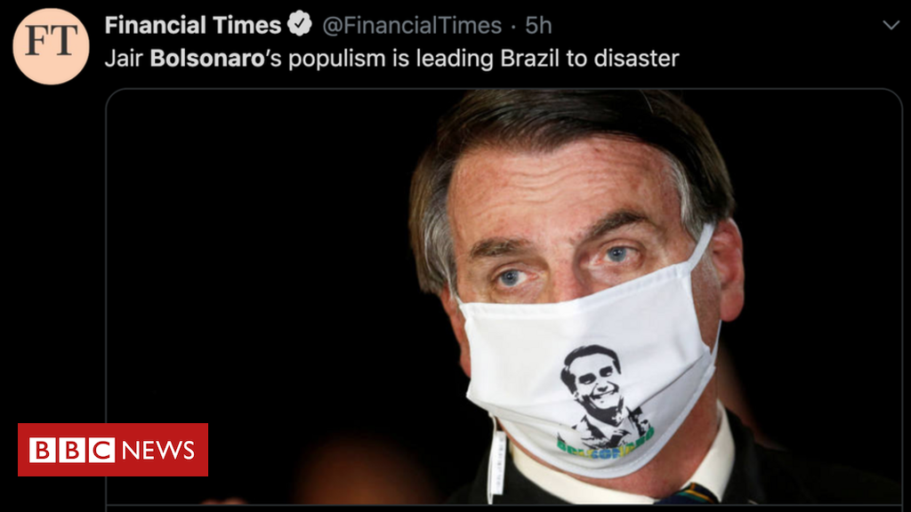 Jornal inglês afirma que Bolsonaro é ameaça para o Brasil e o