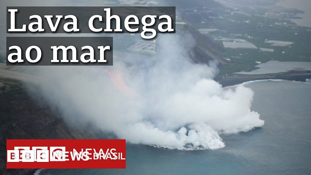 Vulcão em erupção nas Canárias: lava atinge o oceano Atlântico