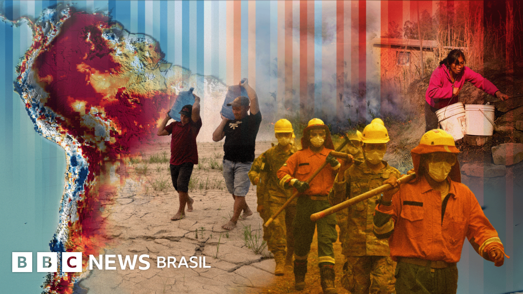 Os mapas que mostram como a América do Sul se tornou mais quente, seca e em chamas nos últimos 50 anos