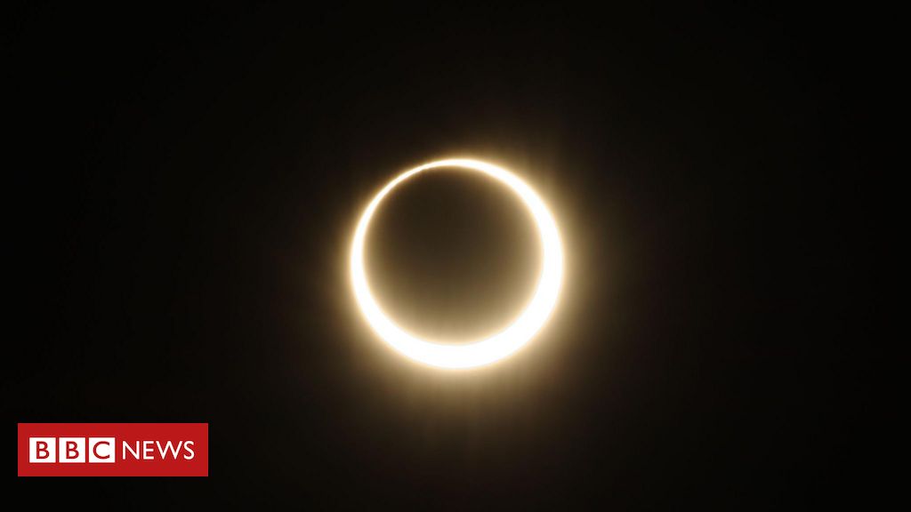 O que é um eclipse 'anel de fogo' como o que será visto no Brasil 