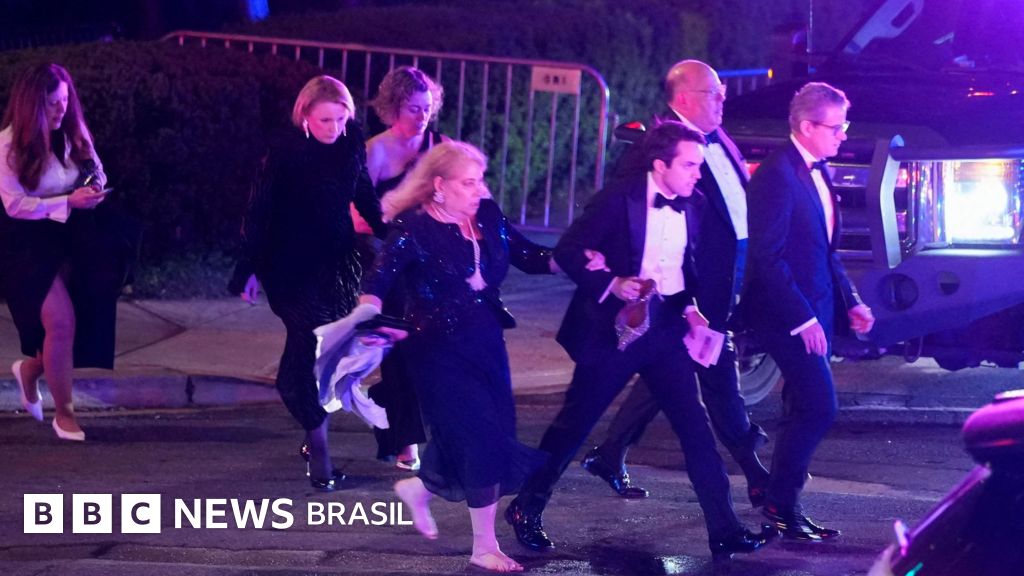 Trump é retirado às pressas após tiros serem ouvidos durante jantar em Washington