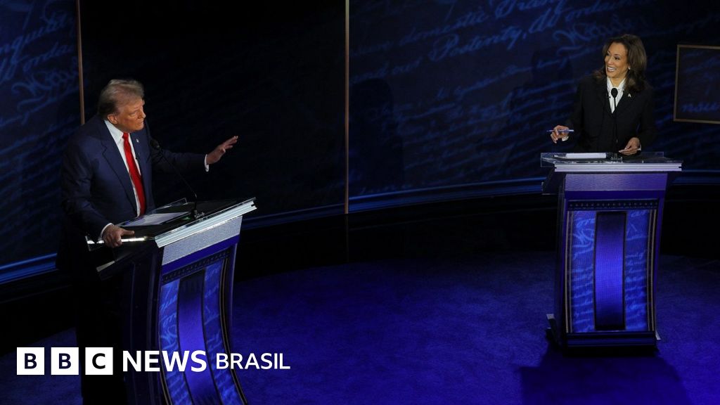 Aborto, legado de Biden e invasão ao Capitólio opõem Harris e Trump no primeiro debate presidencial