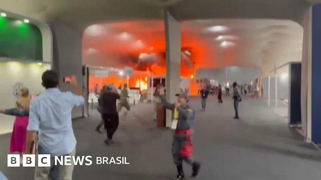 VÍDEO: O momento em que COP30 é evacuada por causa de incêndio