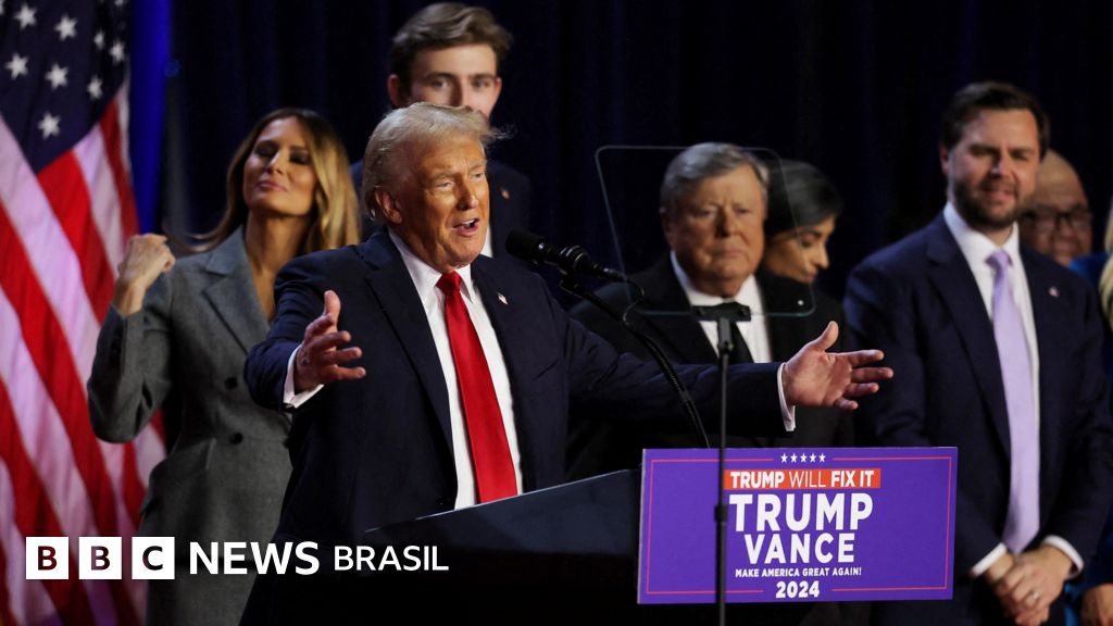 'Recebemos mandato poderoso sem precedentes', afirma Trump em discurso de vitória