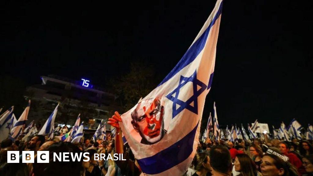 O megaprotesto contra Netanyahu que revela a forte divisão política em Israel