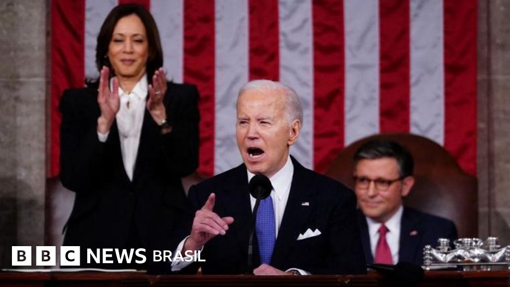 Eleições nos EUA 4 pontoschave do discurso de Biden no Estado da União, com ataques a Trump e