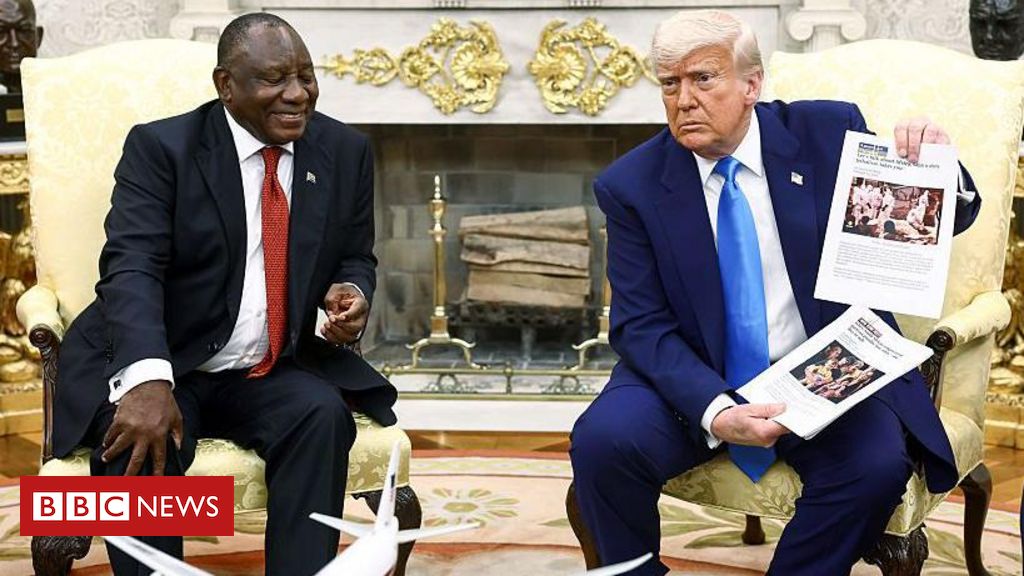 Trump arma 'emboscada' para presidente sul-africano na Casa Branca com alegação de 'perseguição a brancos'