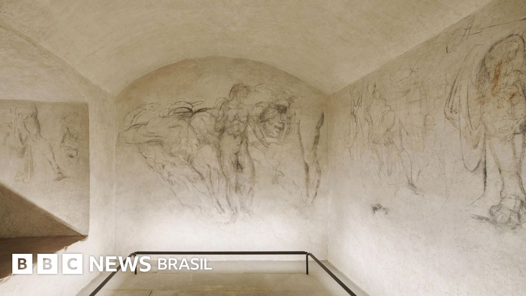 Os extraordinários desenhos de Michelangelo que ficaram escondidos em sala secreta por 4 séculos