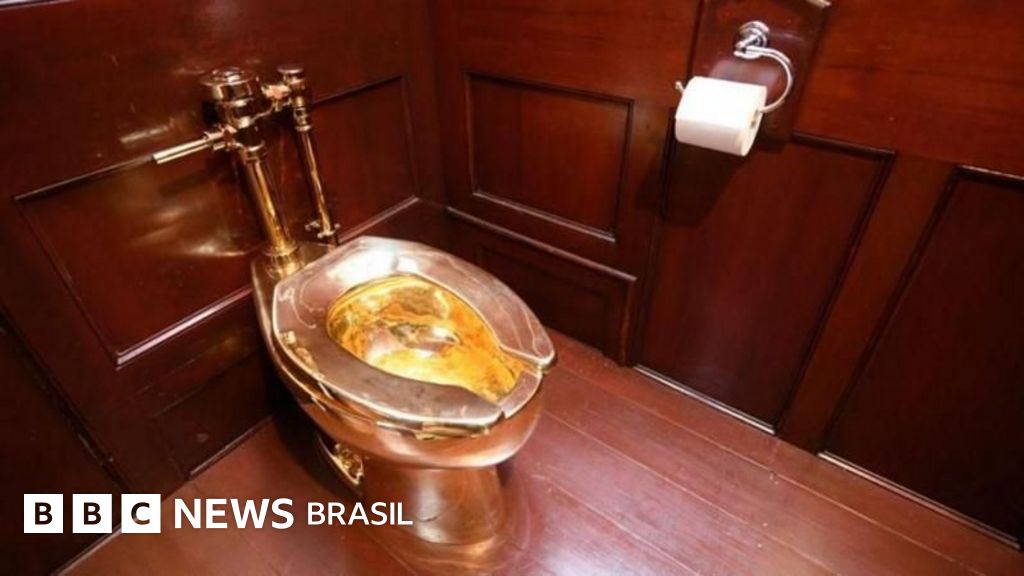 A incrível história da privada de ouro valendo US$ 6 milhões que foi roubada de palácio britânico