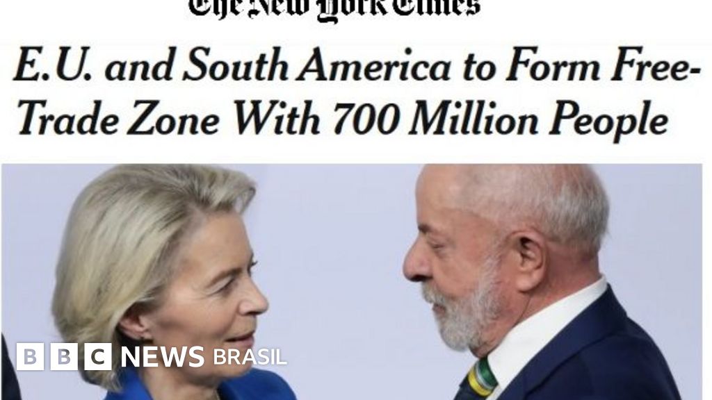 'Grande vitória', 'histórico' e 'ajuda de Trump': a repercussão do acordo UE-Mercosul na imprensa internacional