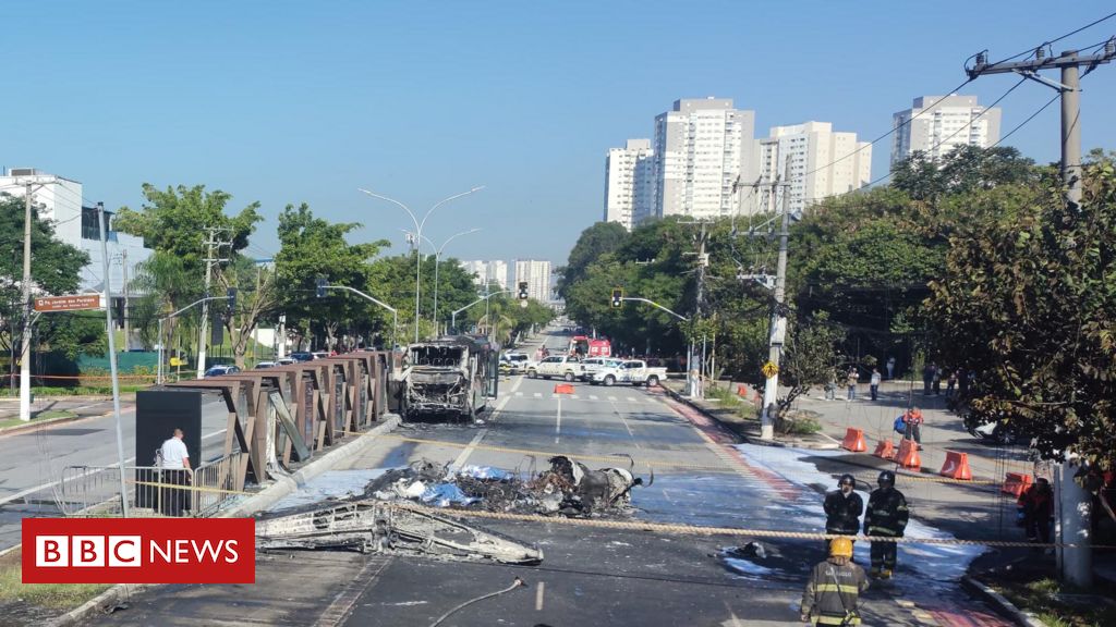 Avião de pequeno porte cai em avenida de São Paulo; 2 ocupantes morrem