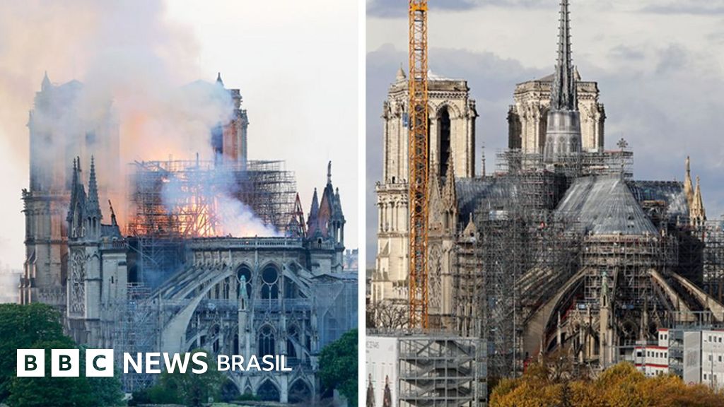 Antes e depois: como a França conseguiu reconstruir Notre-Dame em 5 anos