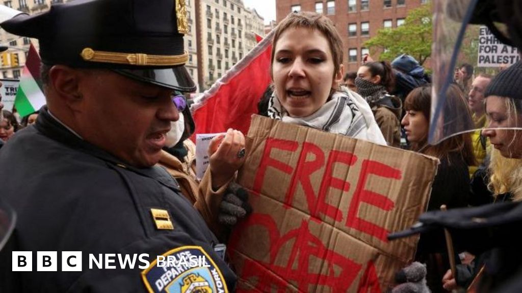 A crescente tensão em universidades dos EUA após prisões de alunos em protestos contra guerra em Gaza